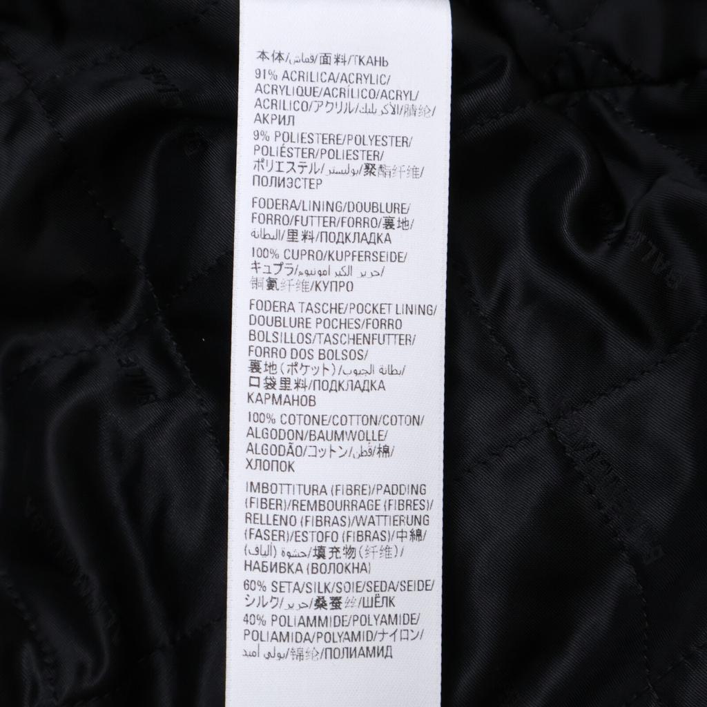 Balenciaga Отечественно авторизованный 22AW 721789 TNQ30 Куртка-шуба из меха с молнией сзади BB / Куртка-шуба 32 Белый x черныйБ/у