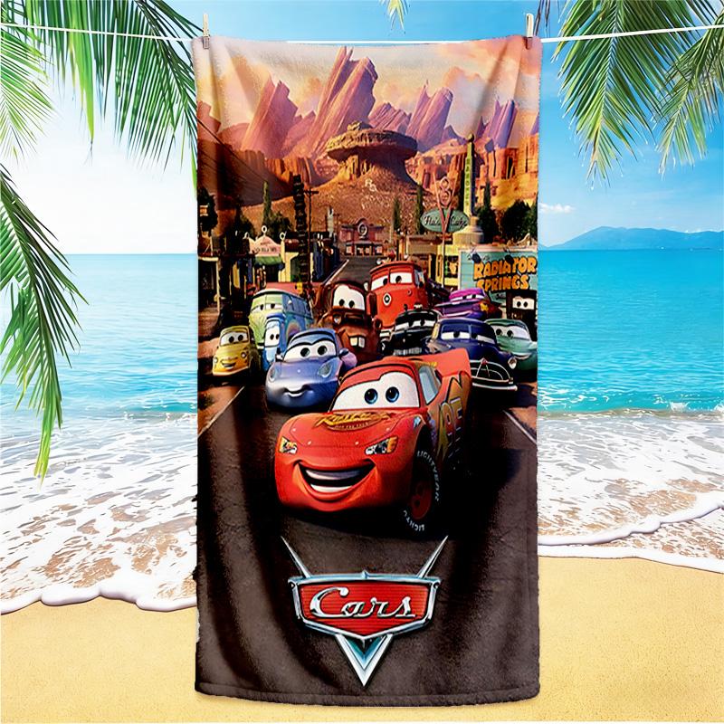 1pc Mcqueen beach towel,quick drying absorbent beach towel,outdoor sports swimming beach towel,Soft and comfortable Y71813
