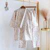 New Japanese Kimono Set Spring/Summer Women's Pajama Set 100% Cotton Gauze Two Piece Set Ladies Bathrobe Home Fur Sleepwear