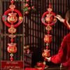 Lucky Chinese New Year Ornaments Threefold Spring Festival Decorations Living Room