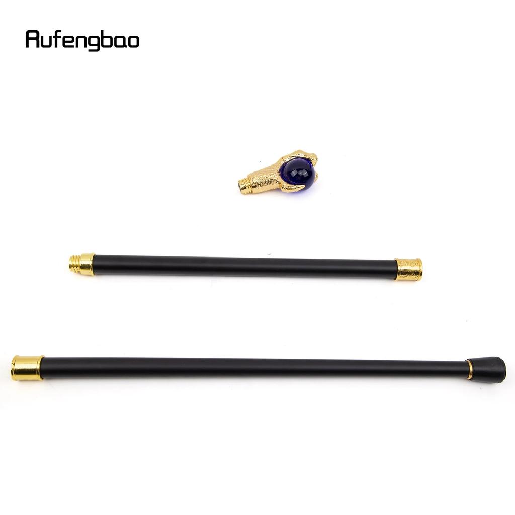 Коготь Дракона, синий стеклянный шар, Золотая трость, модная декоративная трость, ручка для трости для косплея, ручка Crosier 93 см