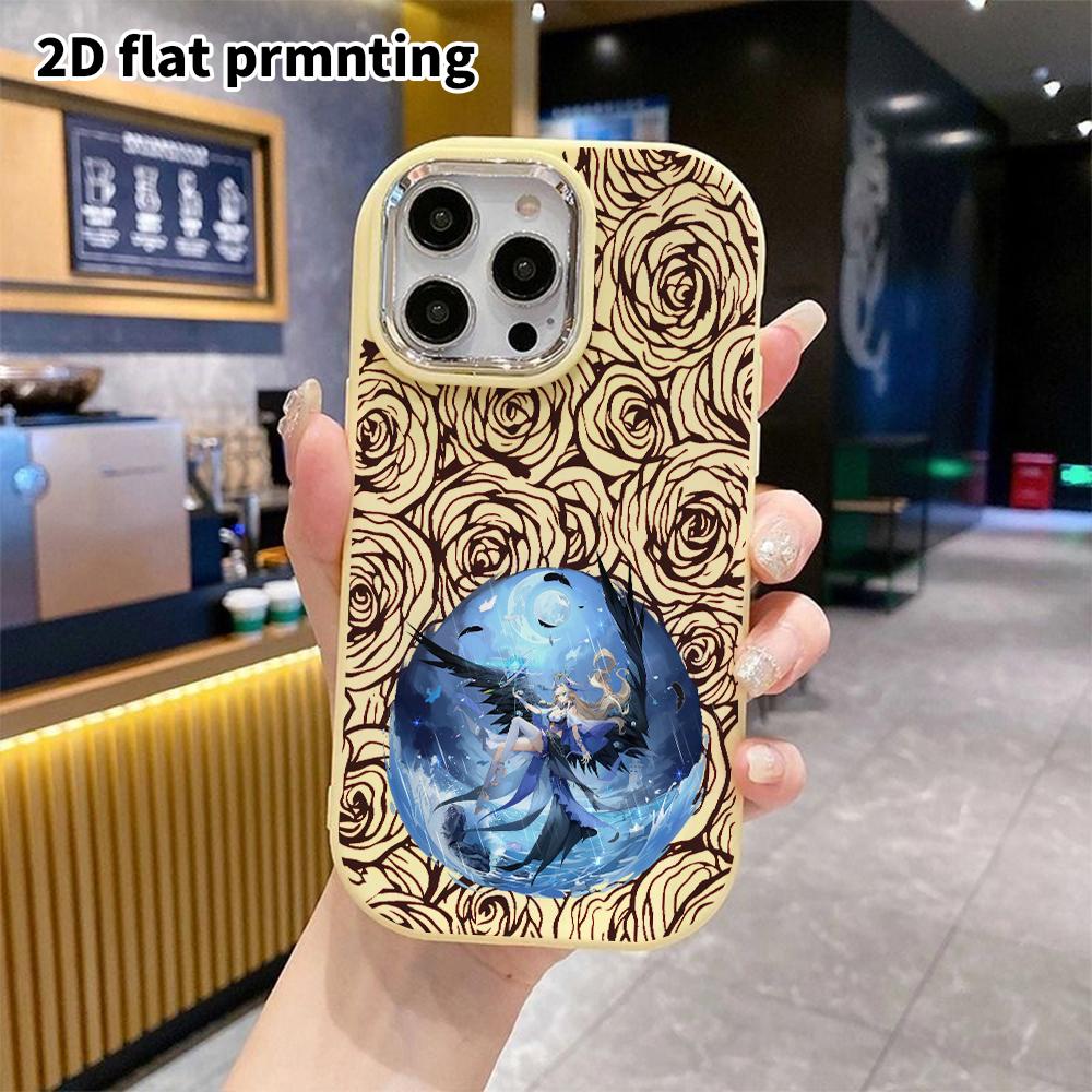 Phone case: 2D flat design suitable for iPhone 18 17 16 15 14 13 Pro protective case, couple style, deep sea fantasy, Christmas and Halloween gift