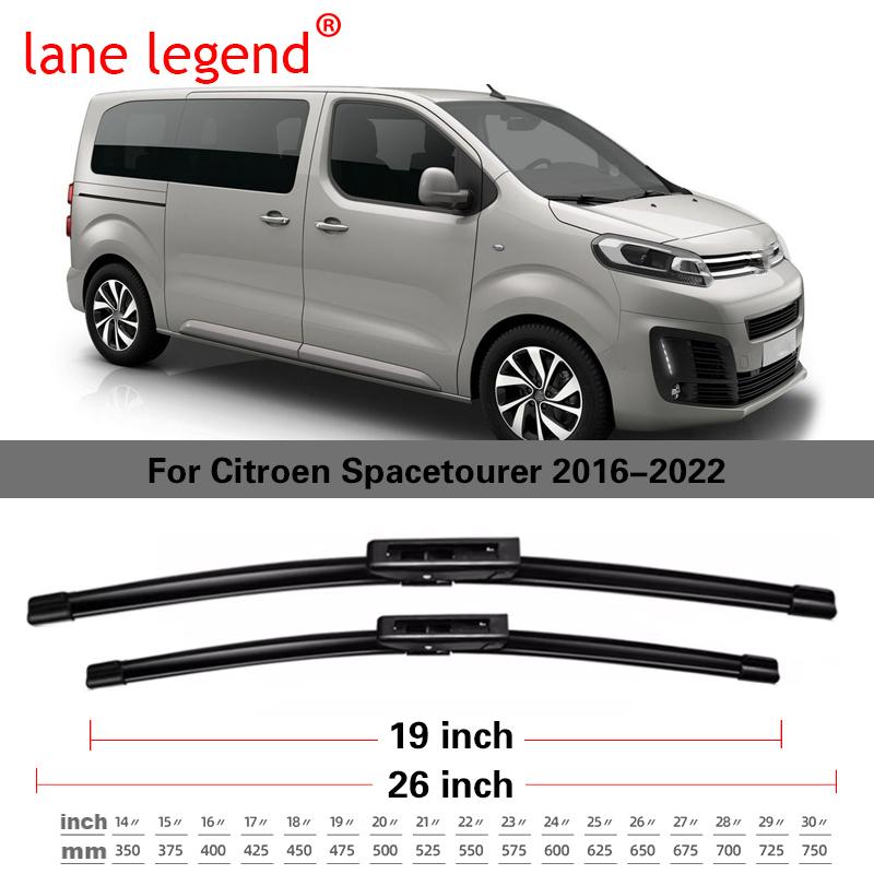 Car Front Wiper Blade For Citroen Spacetourer 2016 2017 2018 2019 2020 2021 2022 Washer Windscreen Windshield Accessories Window