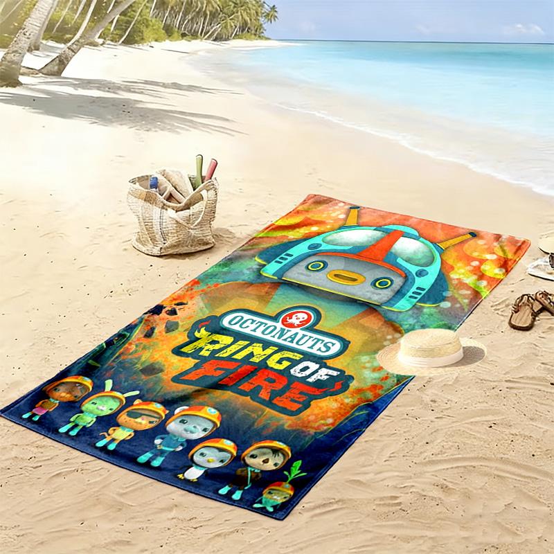 Octonauts Print Beach Towel, Large Soft Quick Dry Towel for Beach Camping Swimming