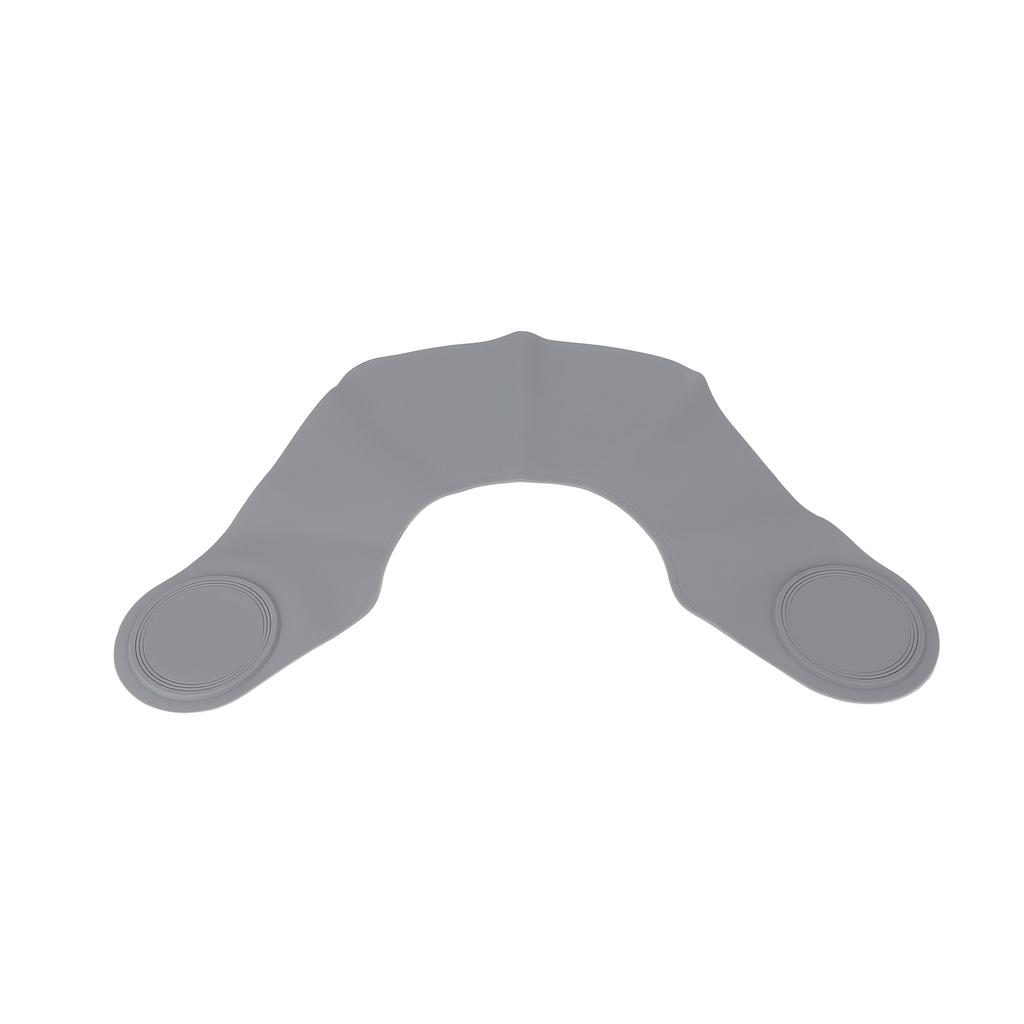 Стрижка Воротник для шеи Мягкий силиконовый Водонепроницаемый Плащ-шаль для окрашивания волос для парикмахерской Серый