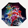 1pc Power Rangers Automatic Opening Folding Umbrella with 3-Fold Design, 8-Bone Iron Frame, Outdoor for Fans, Travelers, Daily Use, Gift for Festivals