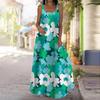 Women's Slip Dress Maxi Long Dress Green Happiness Grass Print Dress Spring & Summer Leisure Vacation
