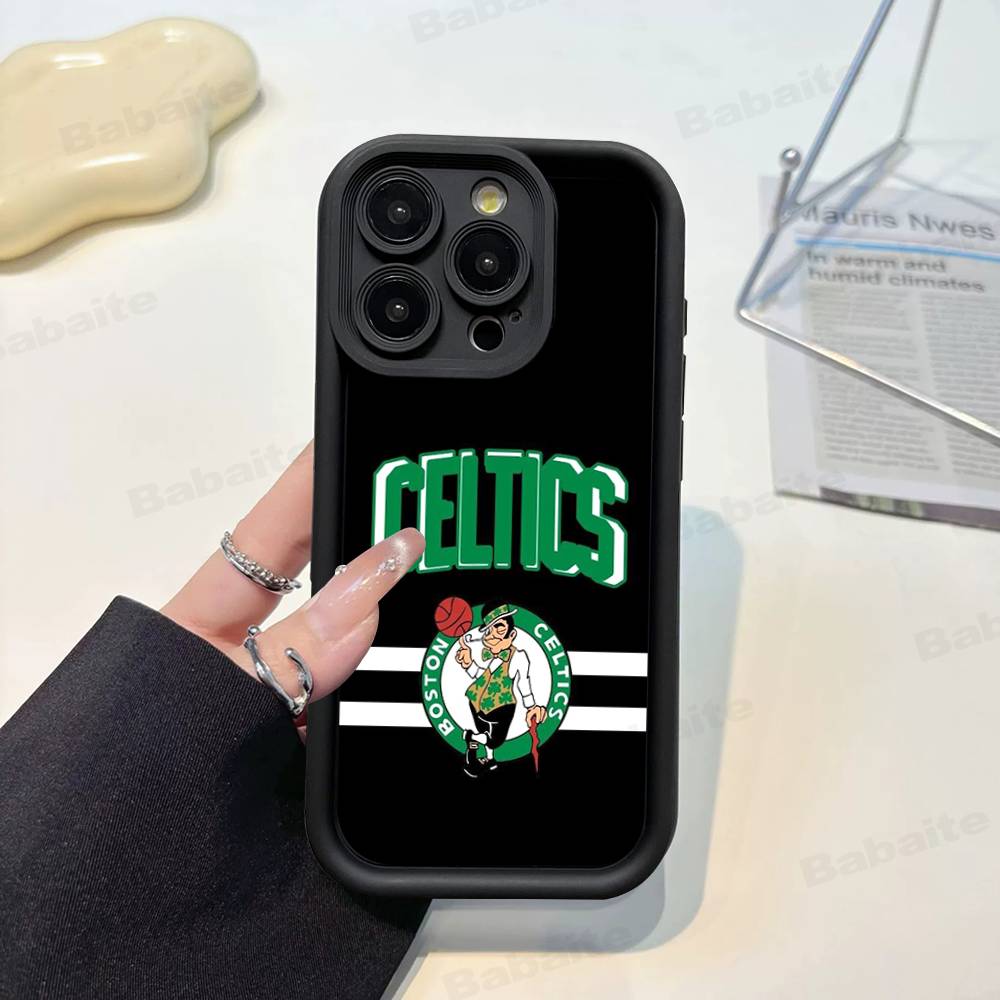 B-Boston C-Celtics Phone Case For iPhone 11 12 13 16 15 17 14 Pro Max Soft Funda Silicone Cover