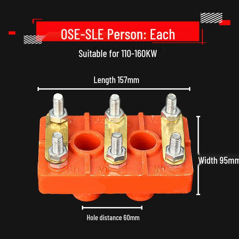 Three-Phase Motor Terminal Block Y-Connection Thickened Y132-Y315 Motor Accessories.