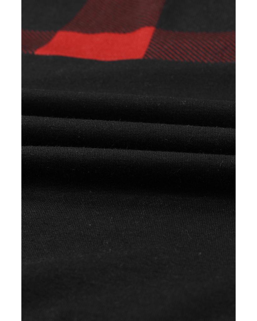 Azura Exchange Толстовка-пуловер с капюшоном и застежкой-молнией в клетку «буффало»