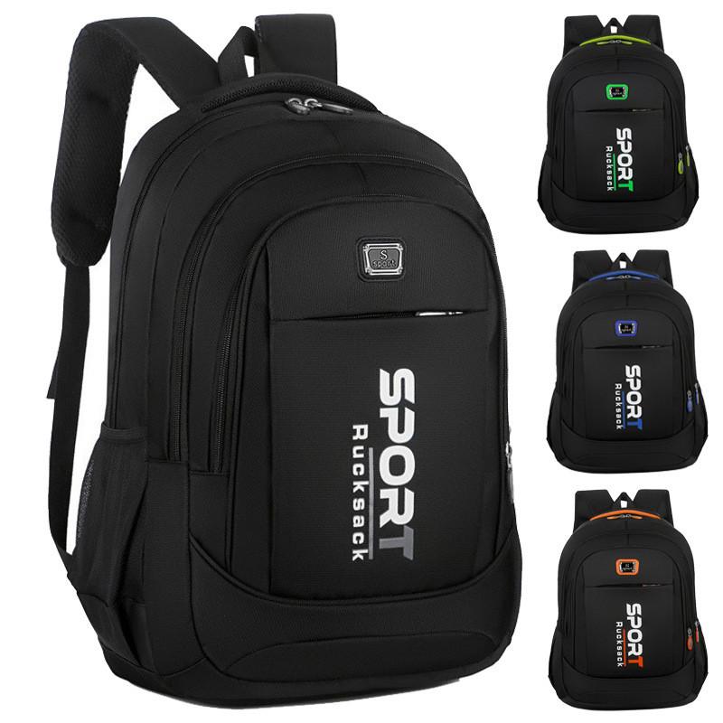 Print Letter Sport Breathable Oxford Backpack Laptop Bag Ergonomic Commute Gift