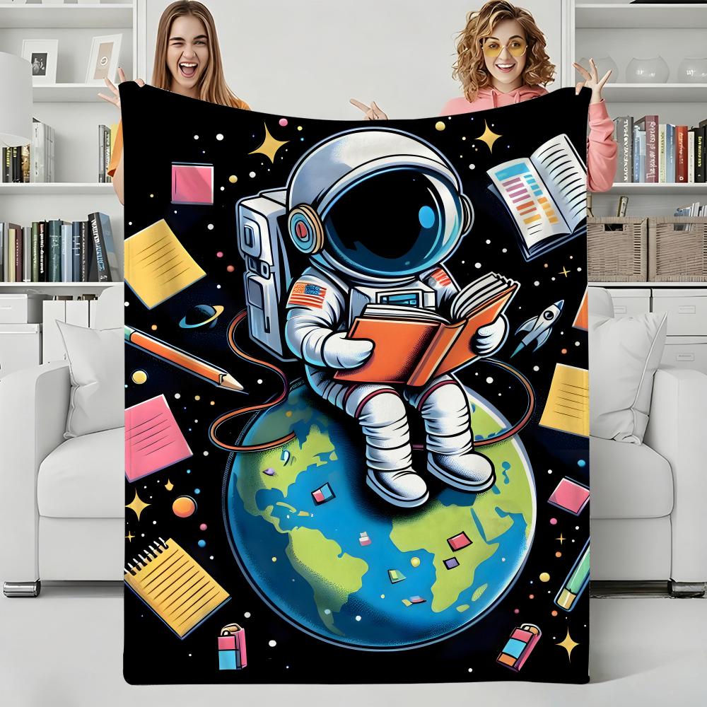 Scenery O-Outer Spaces Throw Flannel Blanket Perfect for Sofa Office Bed Travel Sleep Read Relax Camping four season use
