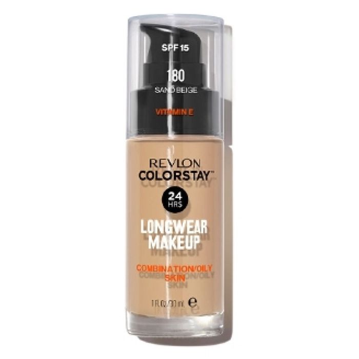 Тональная основа - REVLON - №180 Sand Beige - 30 мл - Для комбинированной и жирной кожи - Бежевый