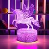 Anime 3D Lamp Unicorn LED Night Light RGB Color Changing Touch Child Nightlight Kid Toy Room Bedroom Decor Valentine's Day Gifts