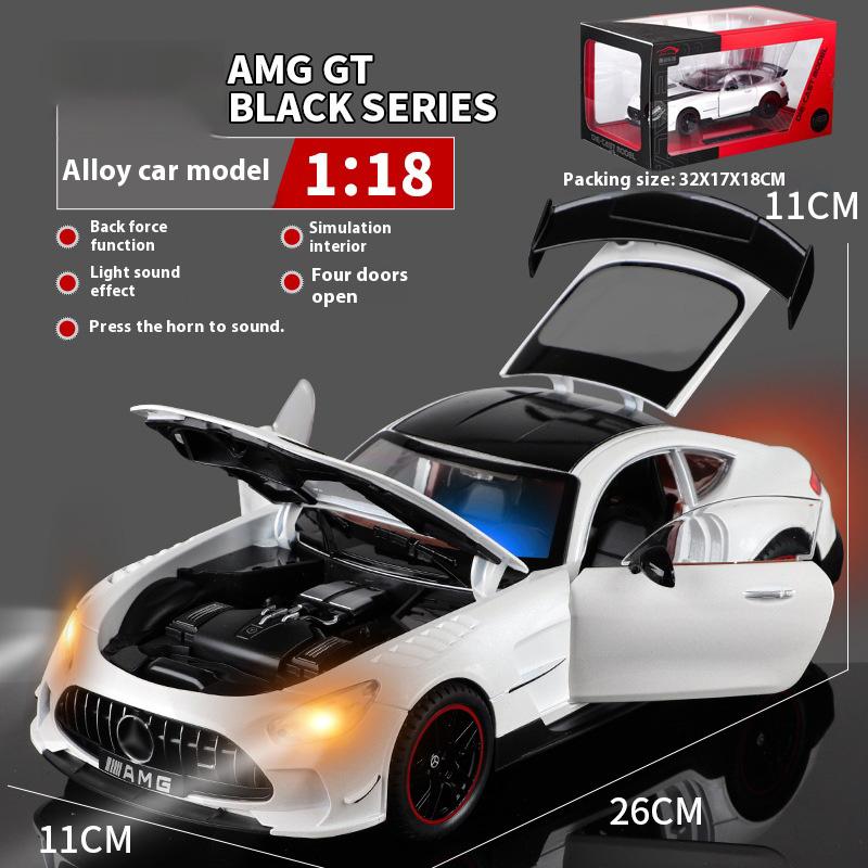 1/18 BENZ AMG крутая спортивная машина, модель из сплава, крутой звук и свет, детализированный салон, воссоздание деталей, изысканное настольное украшение