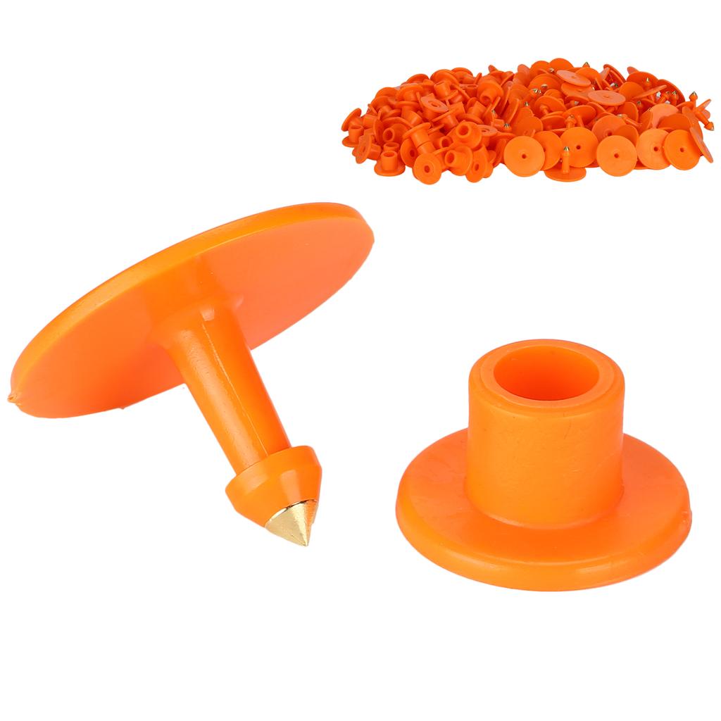 200 шт. утолщенная бирка для ушей овец номер маркера идентификационная карта информация управление оранжевое ухо