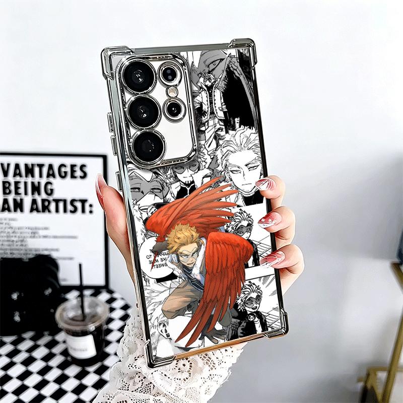 MHA Моя геройская академия Ястреб Мягкий чехол для телефона для Samsung Galaxy S26 Ultra S25 Edge S24 FE S23 Plus S22 S21 + S20 Покрытие Защита от падения Fundas