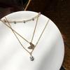 Multi-layer Butterfly Pearl Necklace Women's Temperament Versatile Collarbone Chain Trendy Fashion Versatile Jewelry Wholesale