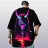Cyberpunk Anime Succubus Character 3d Print T-Shirt Summer Casual Men's T-Shirt Trend Tops Loose Oversized Short Sleeve Tees