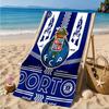 Fc Space Emblem Printed Microfiber Beach Towel, Soft And Absorbent, Quick-Dry, Ideal for Summer Travel, Beach Essential, Swimming Pool
