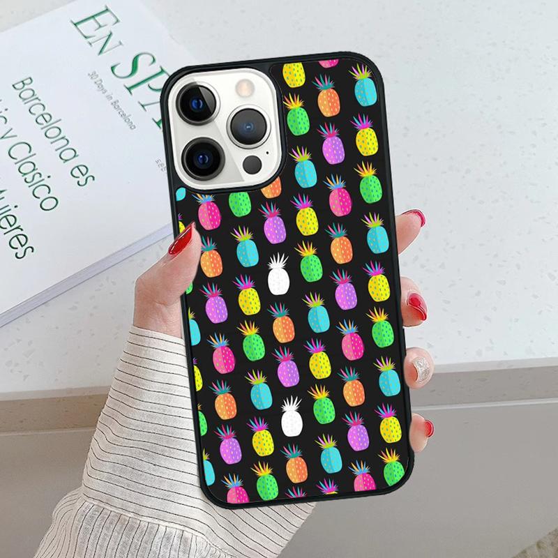 Милый чехол для телефона с рисунком ананаса для iPhone 17 Air 15 16 16e 14 13 Pro Max Coque 12 11 Pro Max PLUS мобильные fundas чехол