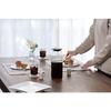 iwaki Heat-Resistant Glass Coffee Server, Cold Brew Coffee & Tea, Square Server, 1.0L, with Filter, T296KF2-BK