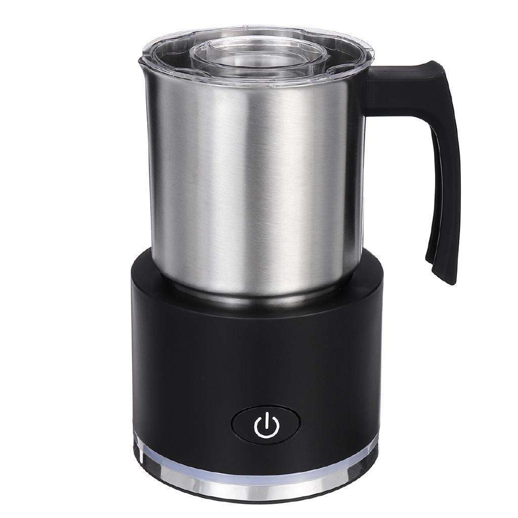 Large Capacity Electric Milk Frother LED Electric Milk Frother Automatic Foam Maker for Hot & Cold Milk Foam Stainless