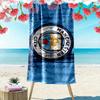 Manchester City MCFC Print Beach Towel, Large Soft Quick Dry Towel for Beach Camping Swimming