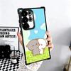 Мультяшный Милый Персик Гома Покрытие Чехол Для Телефона Для Samsung Galaxy S24 S25 FE S26 Edge S23 Ultra S22 S21 Plus S20 Противоударный Подушка Безопасности C