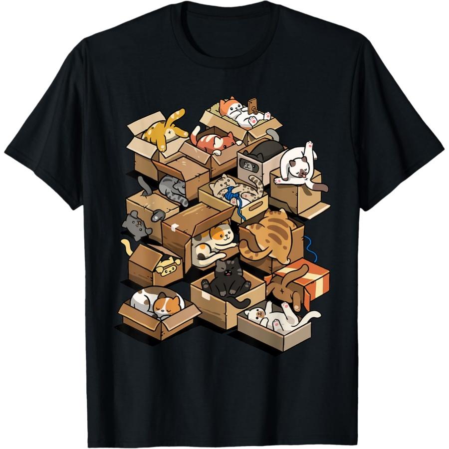 Каваи Картонный Кот Котенок Смешной Мем про Кота Любитель Кошек Владелец Футболка