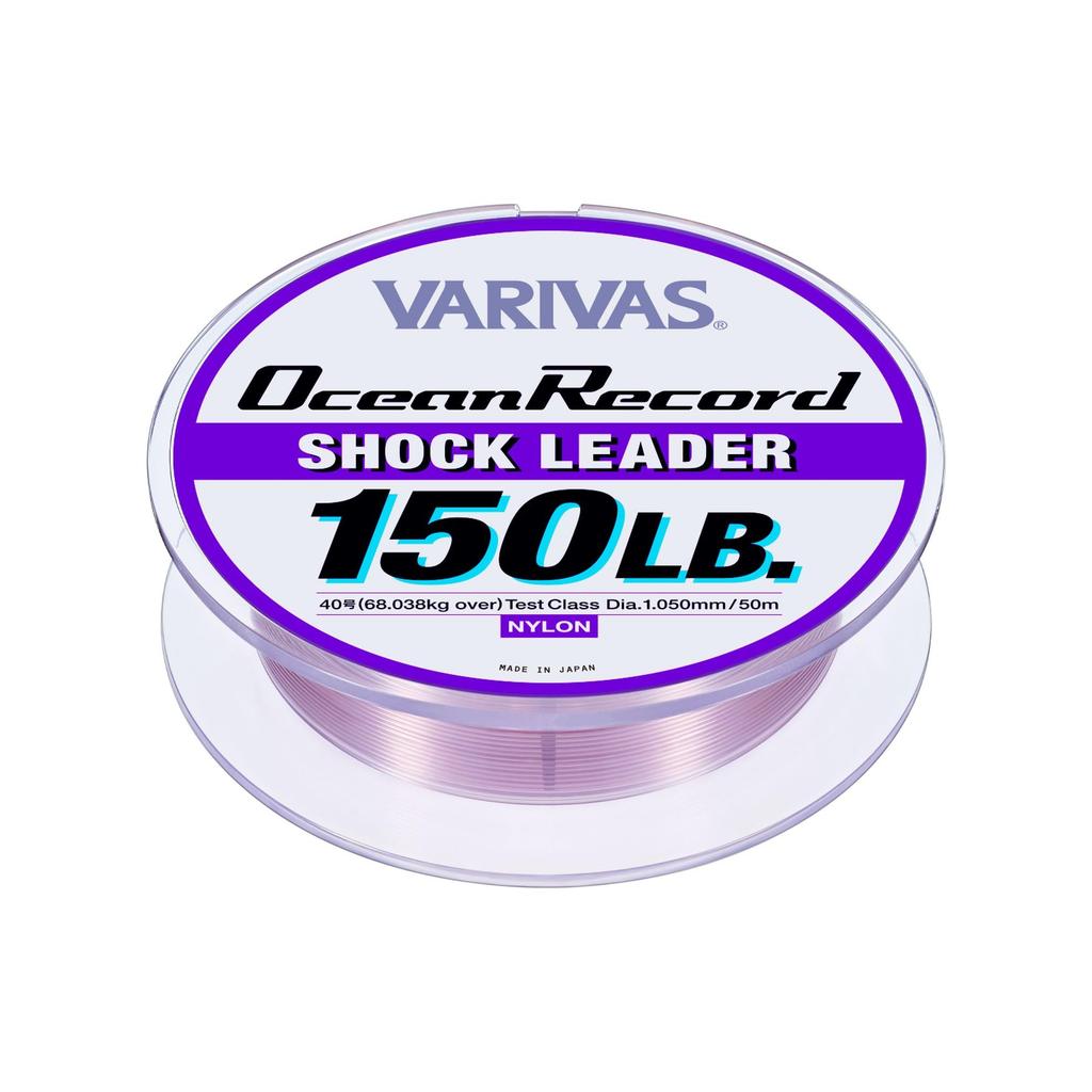 Maurice VARIVAS Leader Ocean Record Shock Leader Nylon 50m 150lb Misty Purple #40