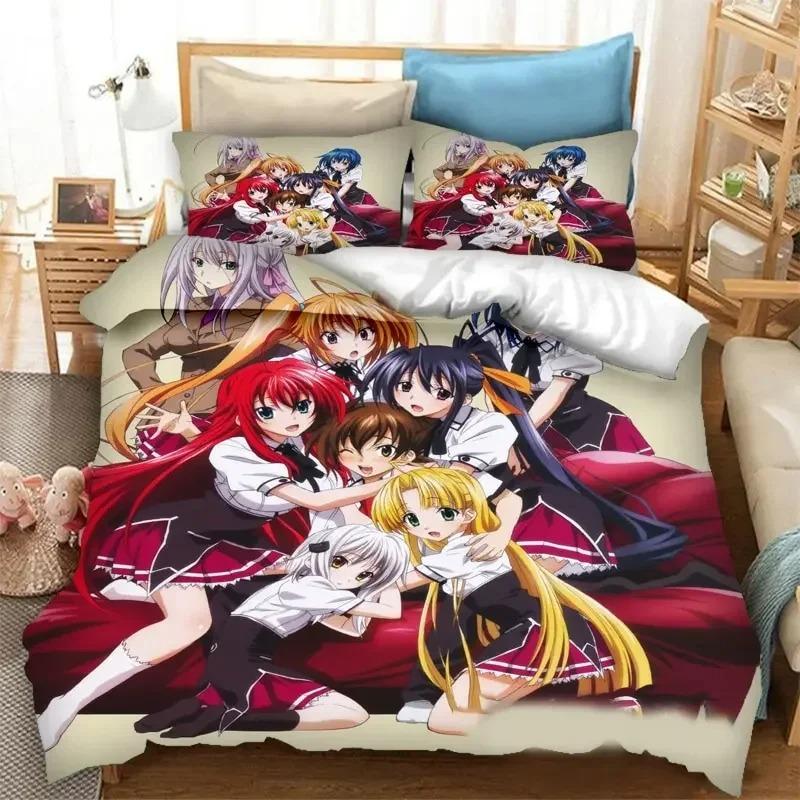Animation High School DXD Bedding Set Bedroom Bedding Cover Single and Double King Size Quilt Cover Home Textiles 2/3pcs