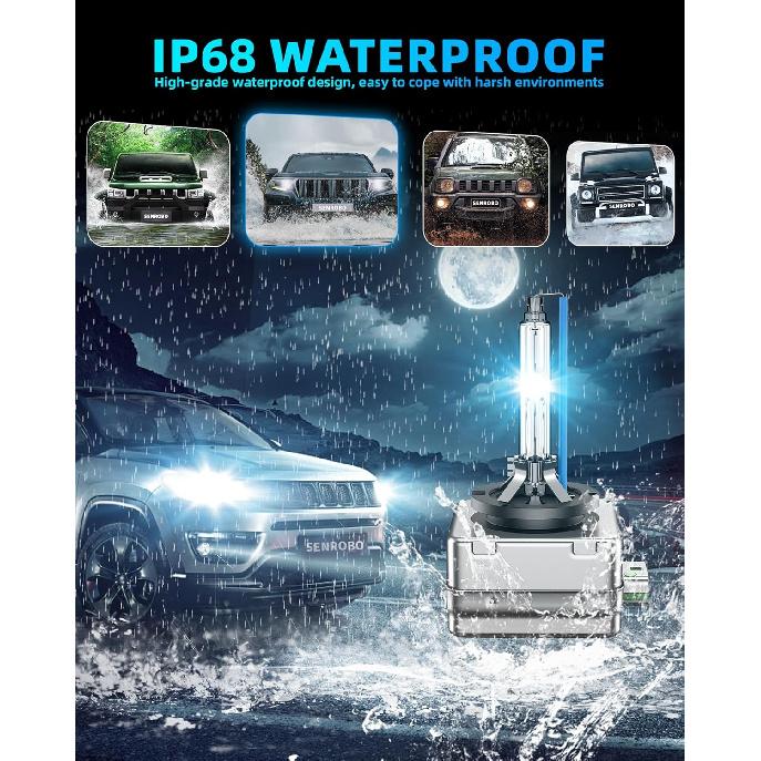 Лампа ксеноновая HID D3S для фар, совместимая с Buick Enclave Envision LaCrosse Regal Cascada 2014-2018 гг. - 35 Вт, улучшенная, ближний и дальний свет