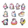 Cartoon Unicorn Clog Shoe Buckles & Flower Charms - Kids' Birthday Gift & Garden Shoe Accessories