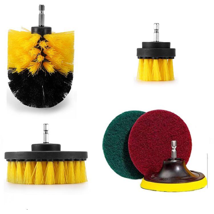 Многофункциональная электрическая щетка для чистки: С возможностью установки дрели для полировки плитки, ванной комнаты и автомобиля