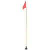 Kayak Flag Aluminum Flagpole Nylon DIY Kayak Safety Flag with Base Kit for Canoe Outdoor