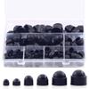 160Pcs Black Bolt Covers M4 M5 M6 M8 M10 M12 Hex Nut Caps Kit Screw Caps