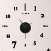 Frameless Diy Wall Mute Clock 3d Mirror Sticker Home Decor Wall Mute Clock 12-hour Display Wall Clock Home Office Decor 50x50cm