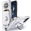 Card Slot Clear Phone Case for Honor X9C Smart X8C X7C X9B X9A X7B X8 X6 90 70 Magic 7 Lite Shockproof Ring Holder Soft Cover