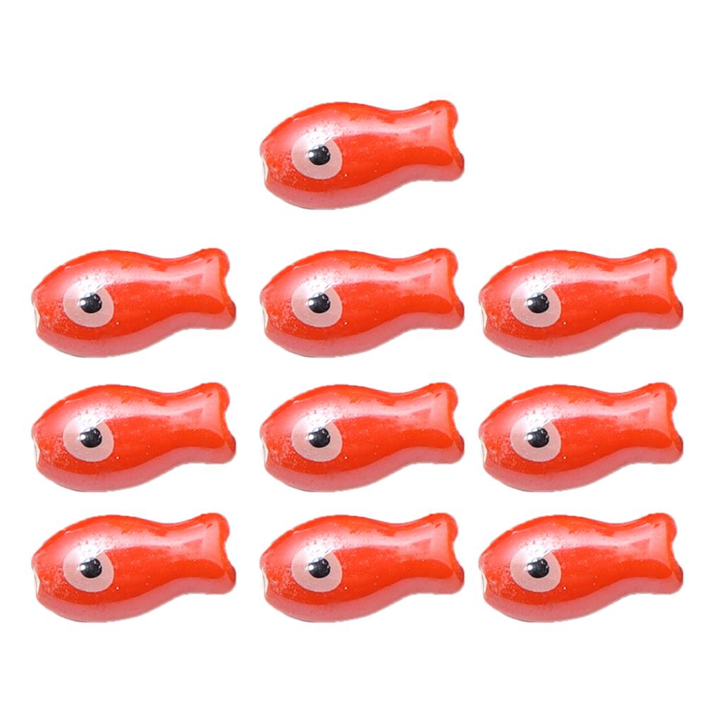 Набор из 10 разноцветных ретро керамических бусин в форме рыбок, ручной работы, разделительные шармы для самостоятельного изготовления браслетов, аксессуары для изготовления украшений