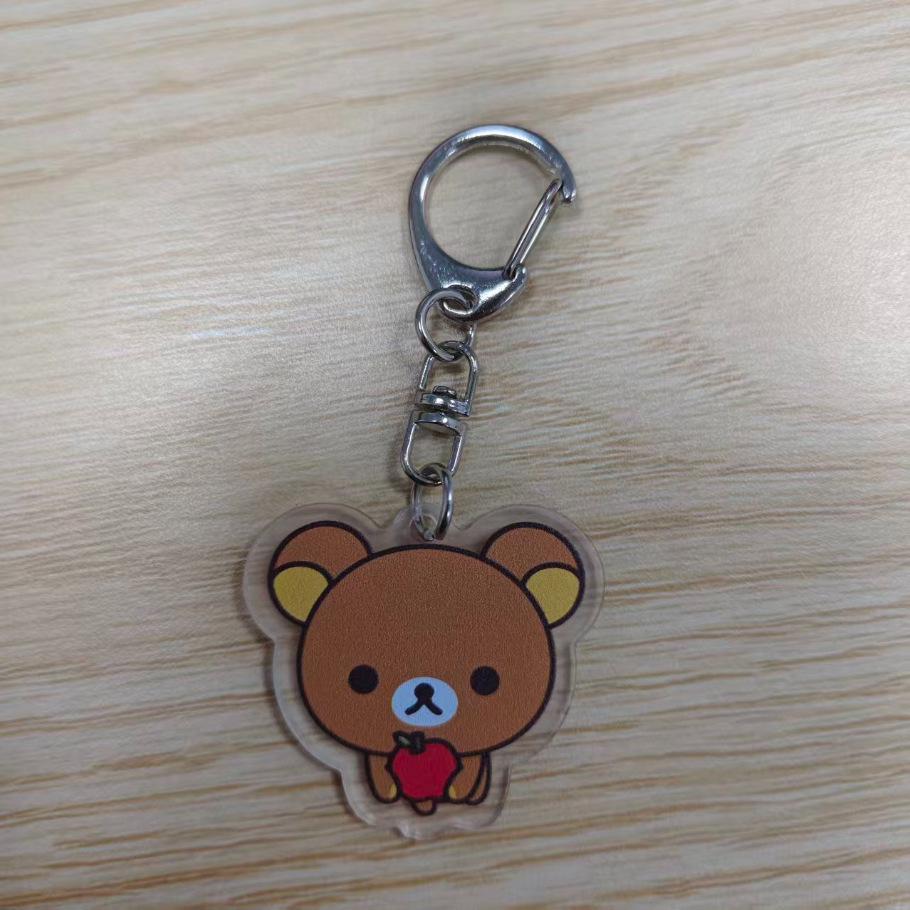 Вышитая пенал-косметичка Rilakkuma - Вместительная девчачья сумка для канцелярии в стиле Ins для старшеклассников