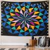 Colorful Geometric Mandala Design Pattern Wall Hanging Tapestry Decorative Tapestry Home Decor for Bedroom and Living Room