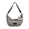Bags Women's Portable Underarm Casual Pillow Bag 2025 New Autumn Denim Bag Bow Embroidery Bag