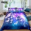 Luxury 3D Color Notes Print Home Living 2/3Pcs Comfortable Duvet Cover PillowCase Bedding Sets Kids Queen and King EU/US/AU Size