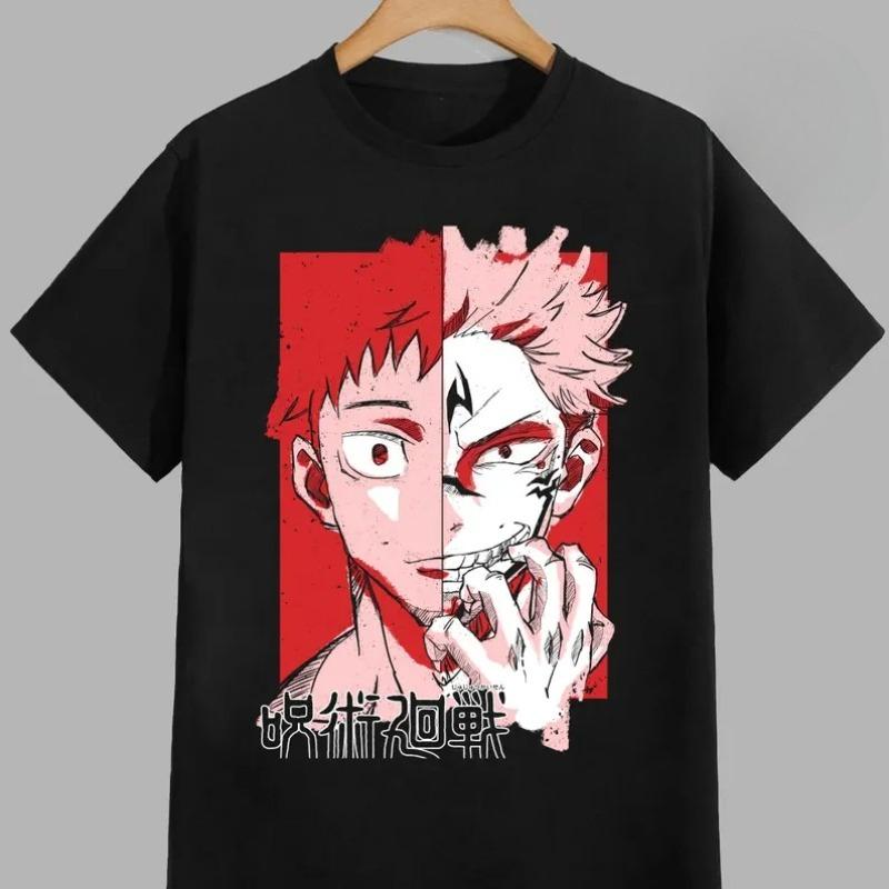 Футболка Jujutsu Kaisen Мицури Аниме Оверсайз Мужская Женская С Коротким Рукавом Повседневная Футболка Хлопок Уличная Одежда Косплей Летний Топ Y2k Одежда