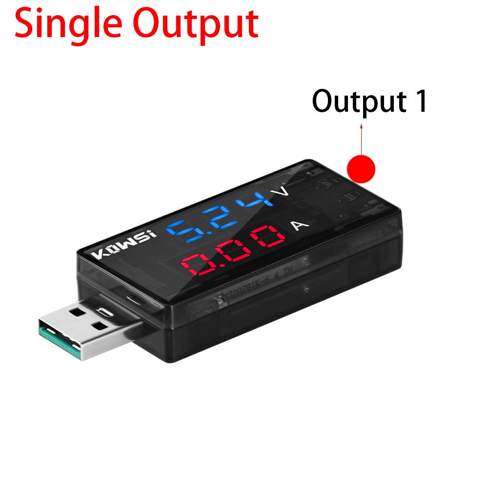 Red+Blue Dual USB Current Voltage Charging Detector Tester Battery Voltmeter Ammeter Charger Doctor