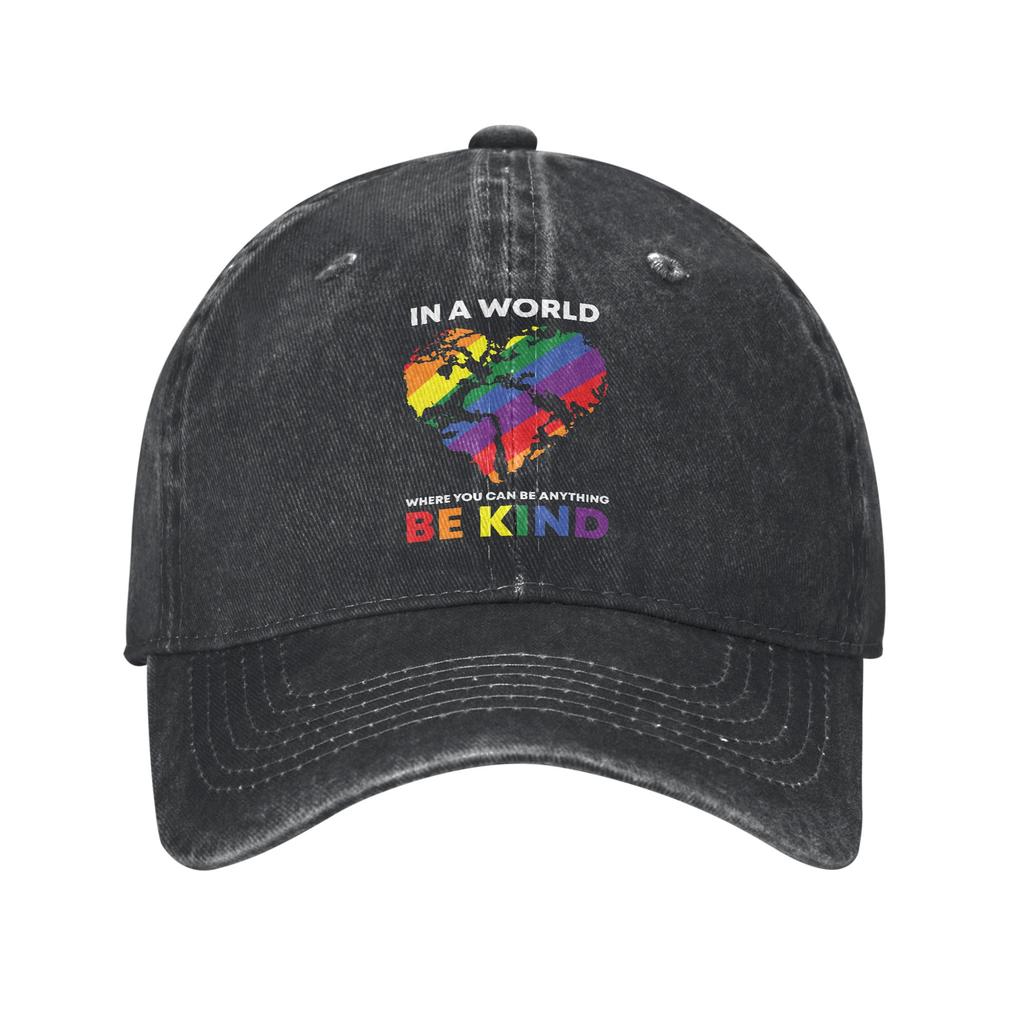 Equality LGBT Pride Awareness for Gay Baseball Cap Unisex Women Distressed Denim Washed Snapback Hat Outdoor Adjustable Caps Hat