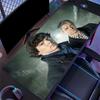 Watson&Sherlock Mouse Pad, Large Gaming Desk Mat, Non-slip XXL Mousepad for Laptop & Tablet, Mini PC Playmat with Stitched Edges