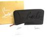 Authentic Panettone Black Leather Round Zip Wallet #a962 Refurbished