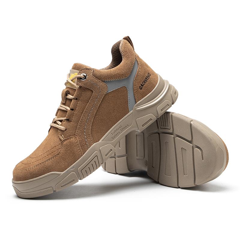 Кроссовки рабочие со стальным носком, устойчивые к проколам, защитные туфли на шнуровке, металлические, мужские рабочие туфли, легкие